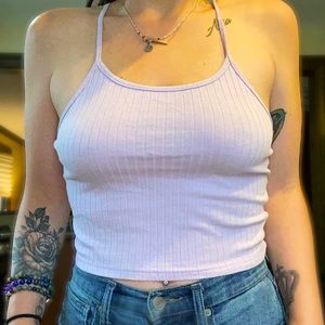 Pale Lavender SHEIN crop top